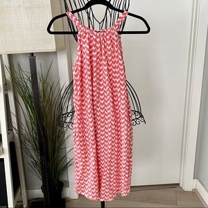 Charming Charlie Pink and White Stripe Sundress